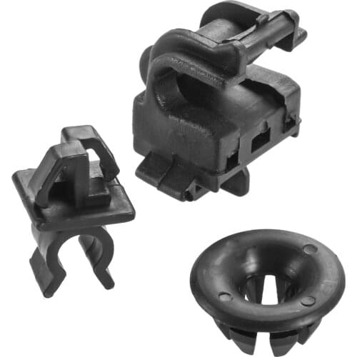 3 PCS Car Plastics Clip Hood Rod Holder Opener Stay Grommet Clips For Honda Accord Odyssey Pilot RB1 90601-S84-A01 90602-S84-A01