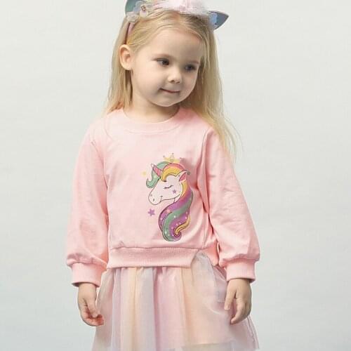 Children Autumn Clothing Baby Girl Cartoon Sweater Mesh Stitching Dress Kids Costumes For 2-7T Girls Teenagers Fashion Outwear