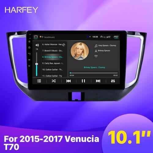 Harfey 10.1 inch Android 9.1 car GPS Radio for Venucia T70 2015 2016 2017 With HD Touchscreen AUX Bluetooth support Carplay OBD2