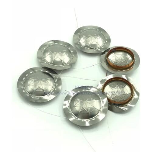 10pcs/lot Aftermarket 25.4 mm 25.5mm TI TAN tweeter diaphragm voice coil 1 inch One way out wire