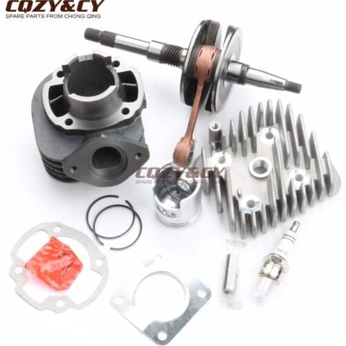 50cc cylinder kit & Cylinder Head Cap & High quality crankshaft for HONDA DIO AF34 AF35 ZX50 50cc 40mm/12mm 2 stroke
