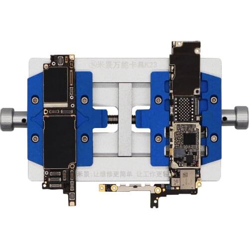 MJ K23 Motherboard Soldering Fixture Dual Shaft PCB Soldering Holder for samsun ip motherboard welding repair