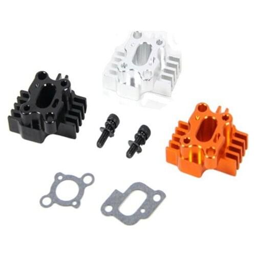 Metal Billet Intake Manifold for 26 29 30.5cc Engine Fit for 1/5 HPI ROVAN ROFUN KM BAJA Losi 5ive T