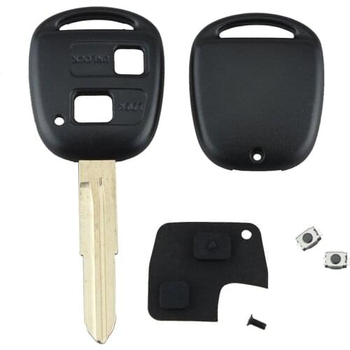 New Toyota Yariss 2-Button Remote Key Shell Rubber Pad Switch Blade Repair Kit