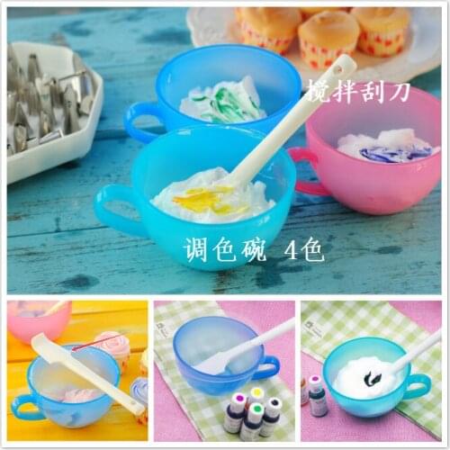 Baking transparent color bows/Curved bean paste scraper kitchen tool