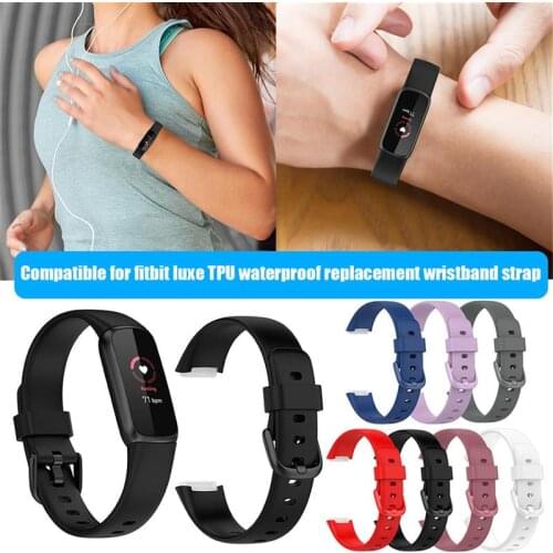 Silicone Band For Fitbit Luxe Sports Watch Wrist Strap For Fitbit Luxe Bracelet Smartwatch Replacement Strap Smart Accessries