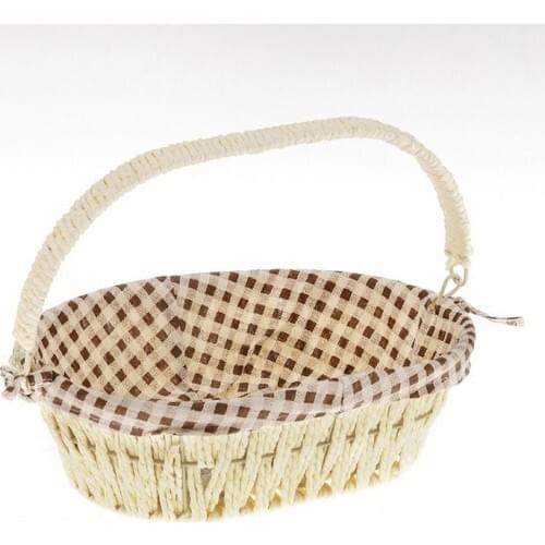 Reputation Home Unr-8279 Straw Knitted Basket Cream