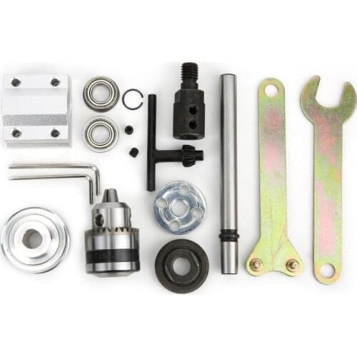 Three-Jaw Drill Chuck B10 Unpowered Spindle Assembly DIY Woodworking Cutting Grinding Table Drill Accessory M10