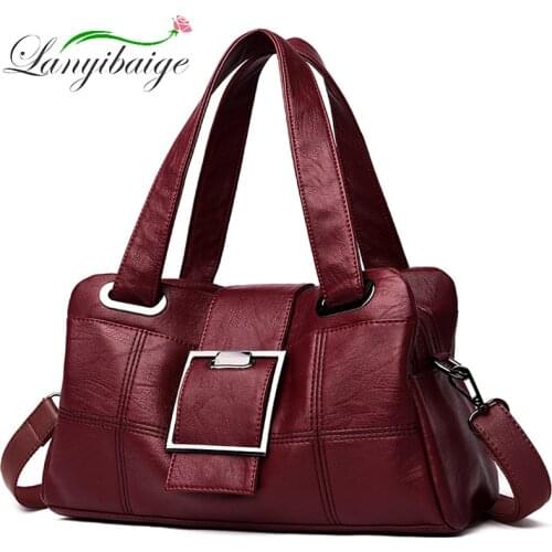 High Quality Women Leather Handbags Crossbody Bags For Women 2019 Feminina Tote Shoulder Bags Sac A Main Women Bag Over Shoulder