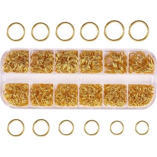 Wish explosive products 4-10mm iron ring closed ring bracelet necklace connecting ring jewelry accessories diy handmade