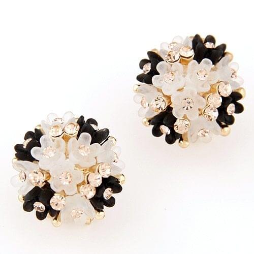 New Fashion Stud Earrings for Women Female 2020 Boucle d'oreille Crystal Flower Earring Gold Bijoux Jewelry Brincos Mujer