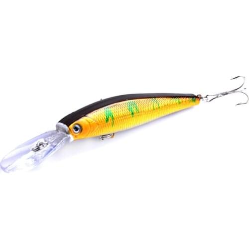 1pcs Fishing Lures 14g/125mm 5Colors Short Lips Minnow Wobblers Big Game Fake Lure Bait Isca Artificial Owner Hooks