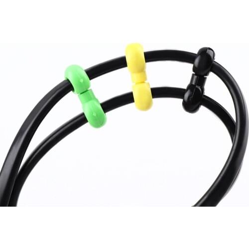 10 Pcs 360 Degree Rotation Bicycle Brake Cross Line Pipe S-style Clips Buckle Holes Gear Cable Housing Clip