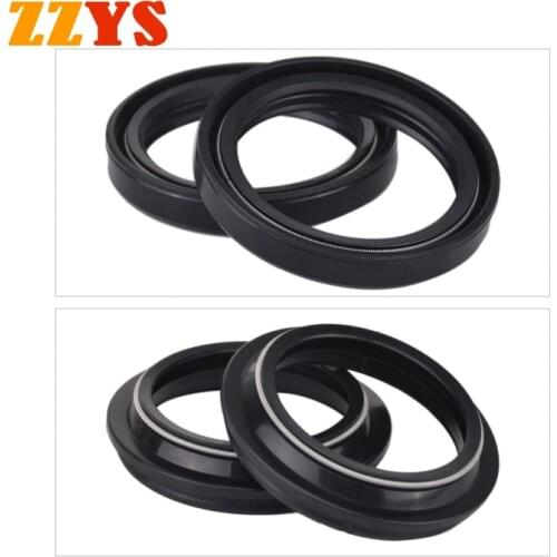 43x55x8 Front Fork Damper Oil Seal & 43x55 Dust Cover Lip For Suzuki GSXR600 GSXR750 GSXR1000 K5 K9 GSX-R GSXR 600 750 1000