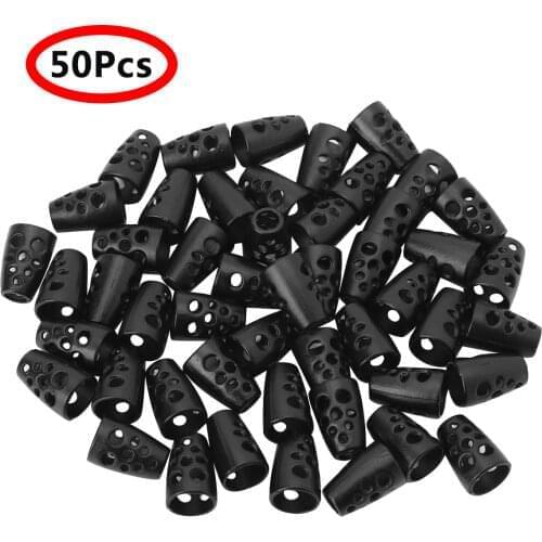 50Pcs Zinc Alloy Hollow Out Conical Bell Shape Cord Rope Locks Fastener Ends Stopper for Clothes Shoelace Lanyard Backpack Bag