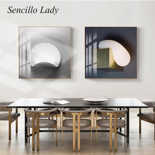 Still Life Abstract Canvas Painting Geometry Art Minimalist Poster and Print Creative Wall Picture Modern Living Room Decoration