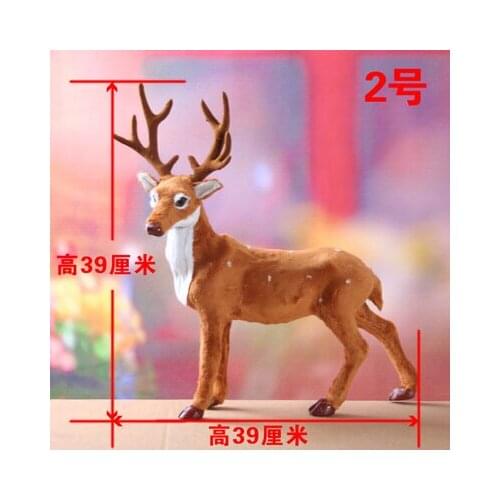 Large 39x12x39cm christmas deer toy, hard model home decoration chirstmas gift h1192