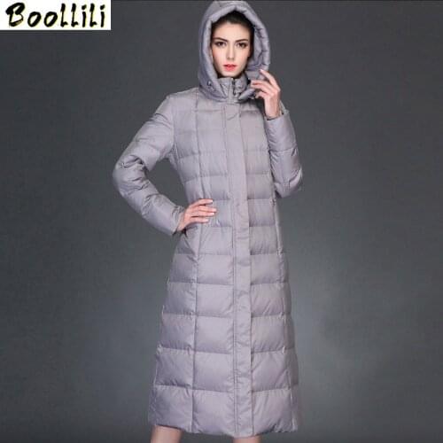 Boollili Winter Coat Women Korean 90% White Duck Down Jacket Women Thick Long Puffer Jacket 2020 Warm Parka Abrigos