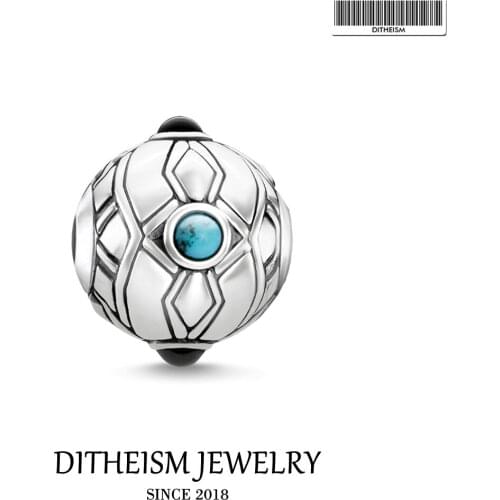 Beads Stone Ethnic Charm 5mm Hole,2019 Fashion 925 Sterling Silver Jewelry Gift For Women Fit Bracelets Necklace