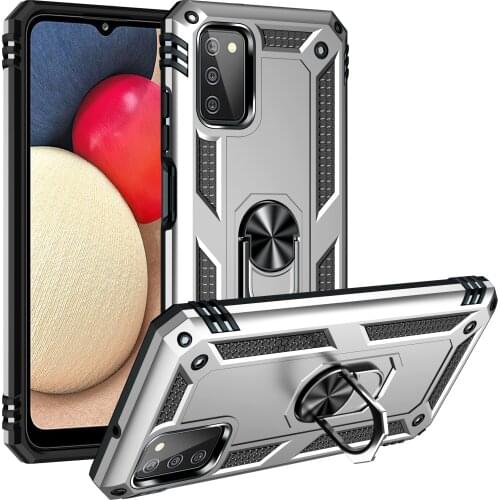 Armor shockproof Case For on Samsung galaxy A03s cover Case For Samsung A03s A 03s car holder ring Case