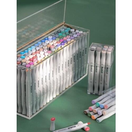 Croma Soft Double Head Mark Pen Alcohol Set Student Animation Clothing Design Mark Pen 48 Color Painting Pen 240 Color Full Set