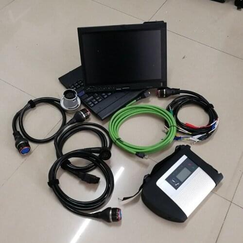 MB star C4 sd connect diagnostic tool + 320G HDD full software V2020.12 in X201T used laptop i7 4g for car/truck auto diagnosis
