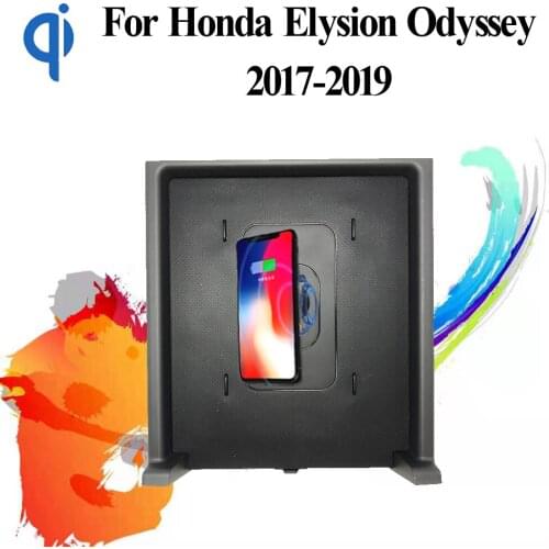 For Honda Elysion Odyssey 2017-2019 15W Qi Fast Charging Car Vehicle Wireless Charger Pad Auto Android Phone Iphone Smart Holder
