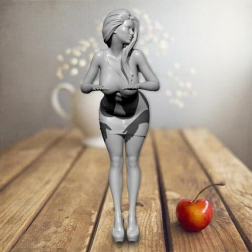 55mm GIRLS Fashion Girl Resin Soldier White Mold TD-2151