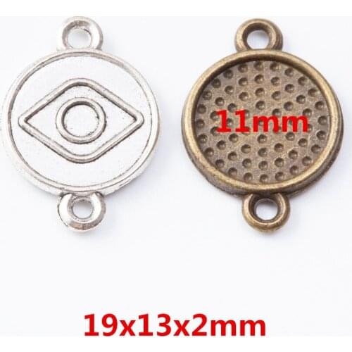 60 pieces of retro metal zinc alloy Photo frame pendant for DIY handmade jewelry necklace making 7096