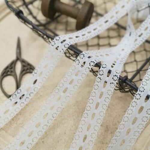 10 Meters White Handicrafts Hollow Embroidered Net Lace Trim Ribbon DIY Sewing & Skirt Accessories 2cm