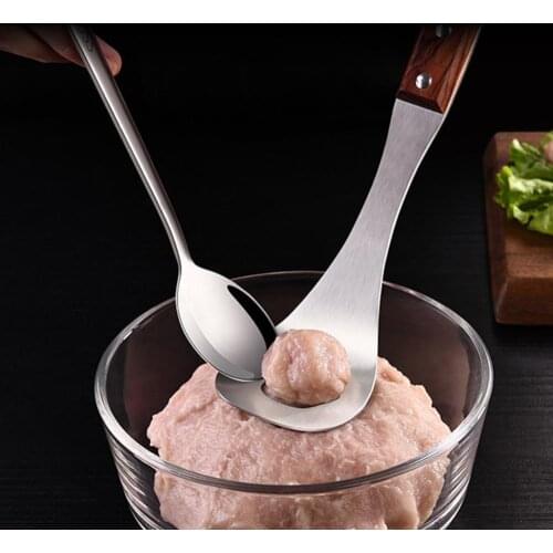 Meatball Maker Spoon Stainless Steel Non-stick Meatball Maker Mold Spoon Meatball Maker Cooking Tool Kitchen Gadget Utensil Tool