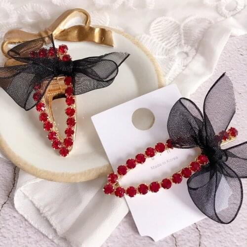 Fashion Retro Rhinestone Hairpins Hair Accessories for Women Girls zircon Hair Clips Elegant lady Hair Clips Barrette Headwear