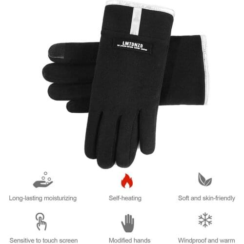 Motorcycle Gloves Moto Gloves Riding Gloves Touch Screen Winter Warm Gloves Snow Ski Gloves Windproof Keep Warm Cycling Mitten