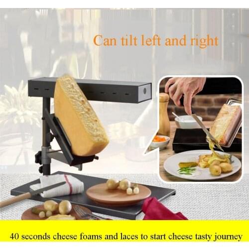 Cheese heating machine wheel cheese semi-circle cheese grill roasting steak machine Cheese melter raclette hot melt machine