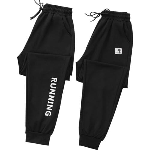 2020 New Women Sport Drawstring Jogging Pants Loose Sportwear Trousers Female Fashion Casual Streetwear Cargo Pants Black P367