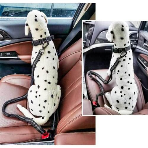 New Dog Retractable Leash Fashion Reflective Adjustable Car Seat Belt Leashes Pet Product For Medium And Large Dog Collar Leash
