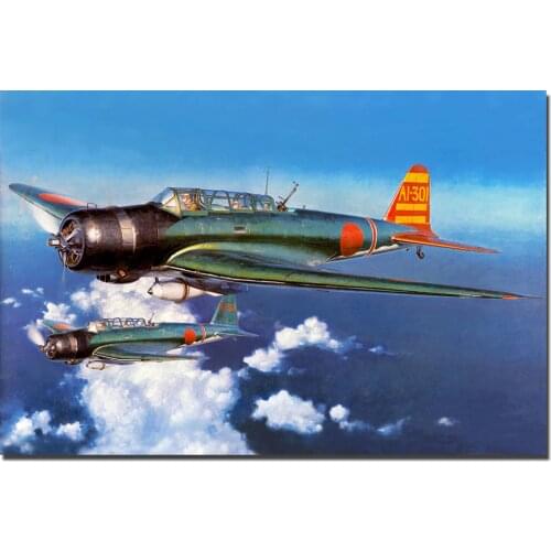 Nakajima B5N Fighter Posters Canvas Prints DIY Framed Paintings Wall Art Picture for Living Room