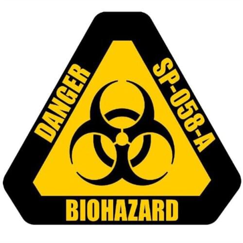 Warning Sign Biohazard Danger Stickers Reflective Vinyl Motorcycle Car DecalS Bumper Windshield Sticker For Laptop Bikes Skate