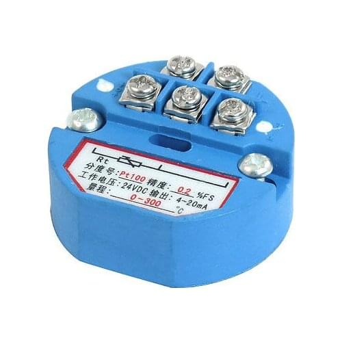 PT100 Thermocouple Temperature Sensor Transmitter 0-300C DC 24Volt