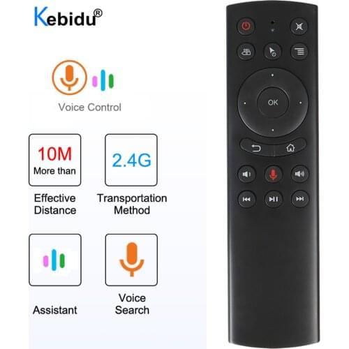 Kebidu G20S Aero Air Mouse Gyro Google Voice Search Smart Remote Control TV IR Learning Controller for Projector Smart TV Box