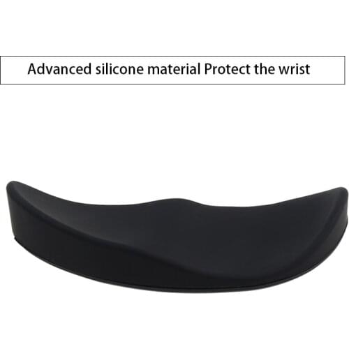 Silicon Gel Non-Slip Streamline Wrist Rest Support Mat Computer Mousepad For Office Gaming PC Ergonomic Handguard Mouse Pad
