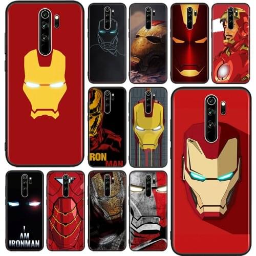 Marvel Superhero Iron Man For Xiaomi Redmi Note 10S 10 9 9S 9T 8T 8 7 6 5 Pro Max 5A 4X 4 5G Soft Silicone Phone Case