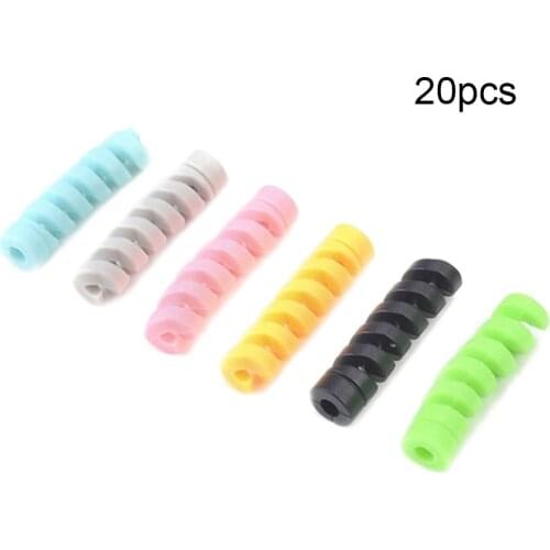 （Spot）20pcs Spiral Tube Charging Cable Protector Cover USB Charger Cable Cord Protective Sleeve For Phones Cable