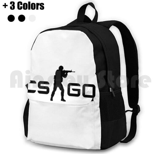 Csgo Outdoor Hiking Backpack Waterproof Camping Travel Csgo Steam Games Counter Strike Gun Gun Game Shooter Counter Strike