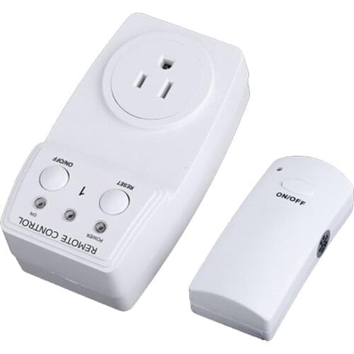 US/EU standard remote switch smart wireless remote control socket household wiring-free lamp water pump high-power power supply