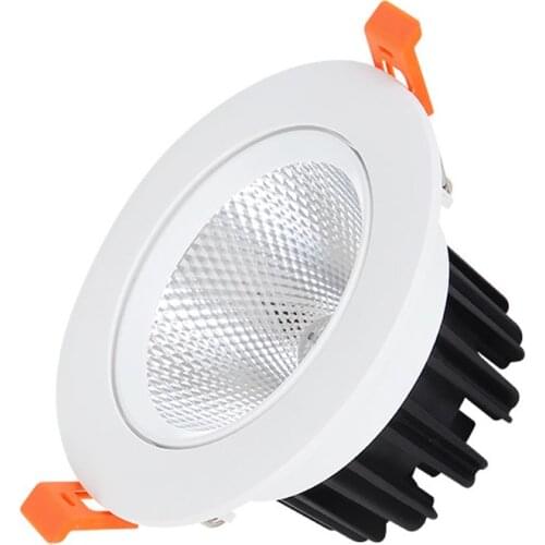 9W/12W/15W Dimmable COB LED Downlight Anti-Glare Led Ceiling Lamp LED Spot Lighting Bedroom Kitchen Led Recessed Downlight
