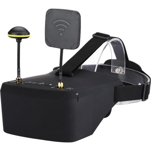 In Stock EV800D 5.8G 40CH 5 Inch 800*480 Video Headset HD DVR Diversity FPV Goggles With Battery For RC Model