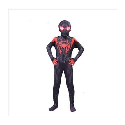 High Quality Costume Fancy Dress Adult And Children Halloween Costume Red Black Spandex 3D Cosplay Clothing