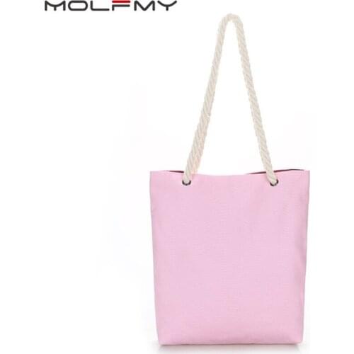 Ladies Canvas Handbag 6 Color Hand-painted DIY Large Capacity Simple Casual Female Shoulder Bags Tote Bag ,Support Customization