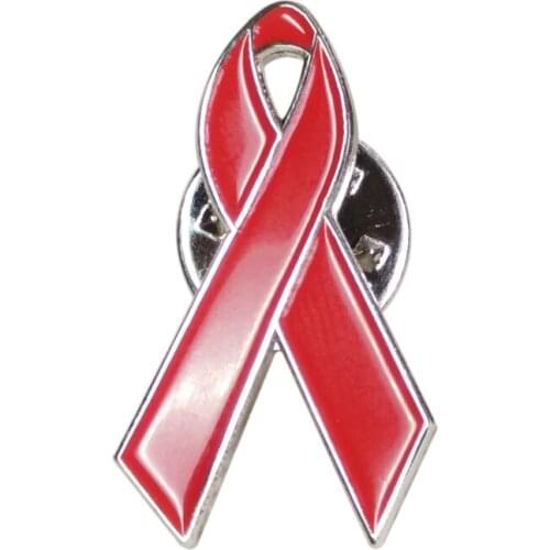 Aids/HIV Awareness Red Ribbon Lapel Pins